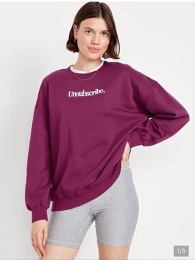 Old Navy Unsubscribe Sweatshirt size large